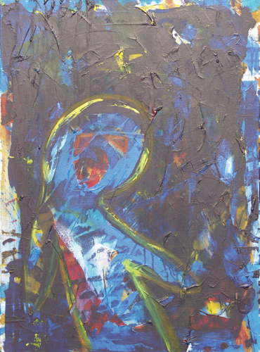 Acryl Bild "AusBruch" / / / > zur&uuml;ck >